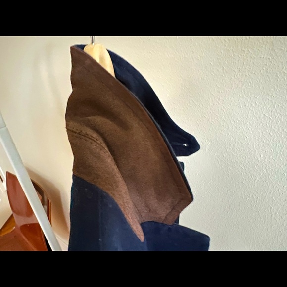 Billy Reid Felt Blazer (Custom Made) in Navy Blue - Picture 4 of 6